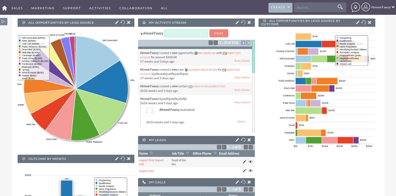 Phần mềm CRM mã nguồn mở SuiteCRM