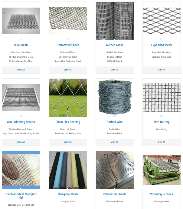 Sản phẩm của đạo của banaraswala wire mesh