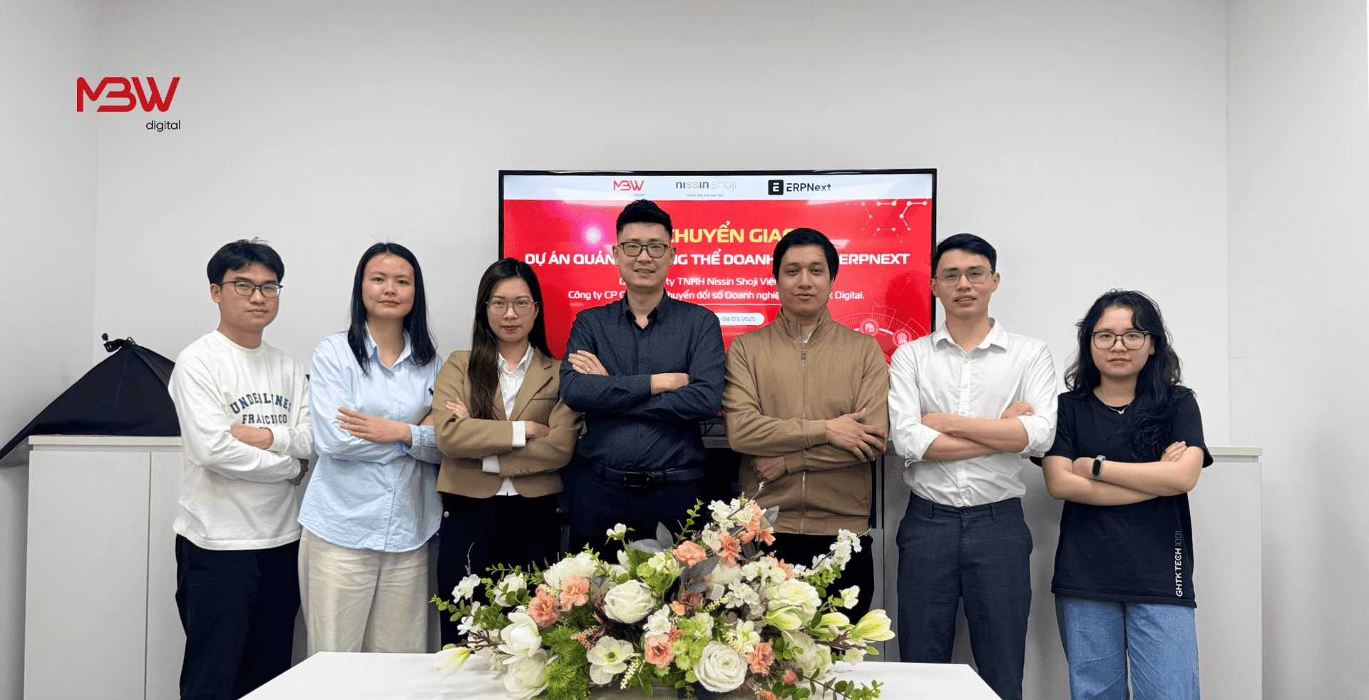 Đội ngũ tư vấn và triển khai dự án chuyển giao ERPNext phía MBW Digita;